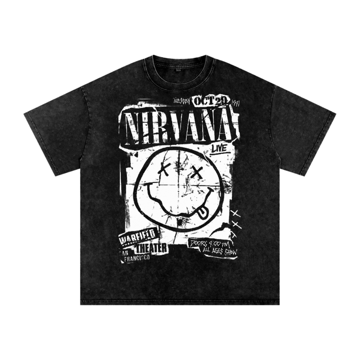 Nirvana Acid Wash Oversize T-Shirt