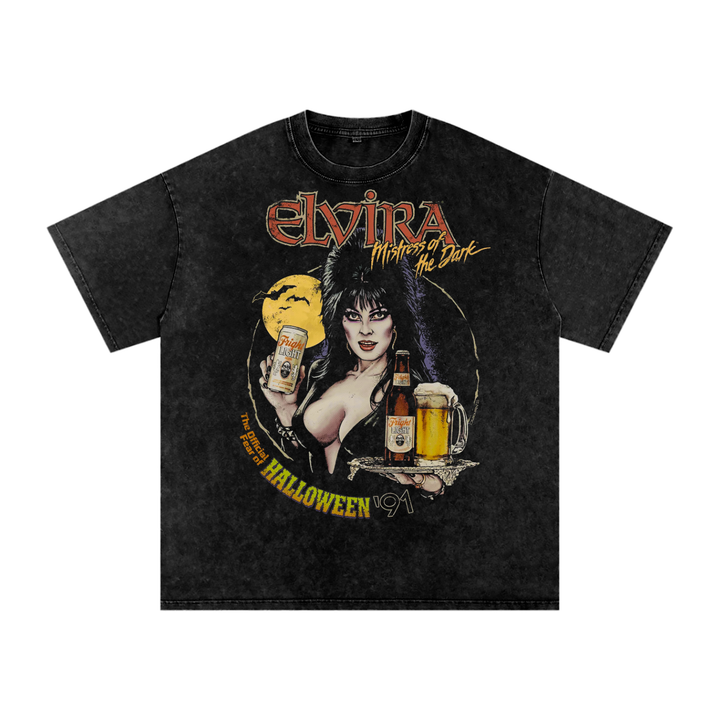 Elvira Acid Wash Oversize T-Shirt