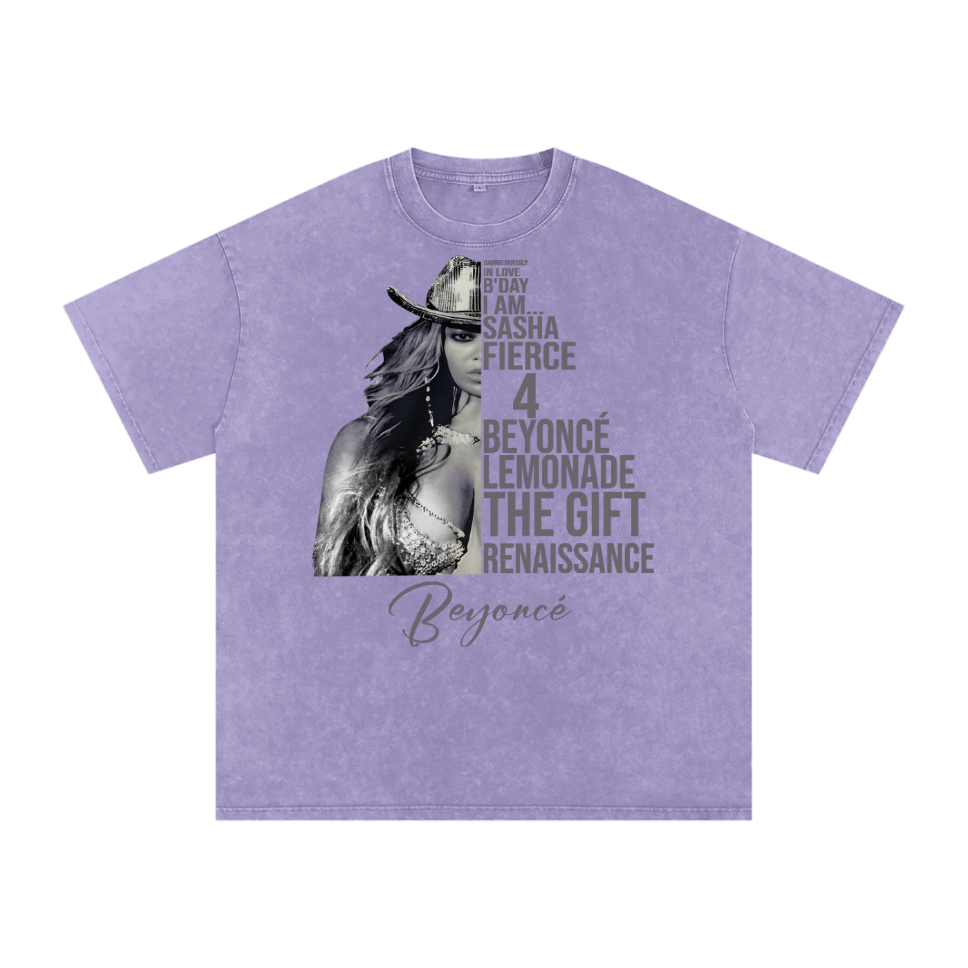 Beyonce Cowboy Carter Acid Wash Oversize T-Shirt