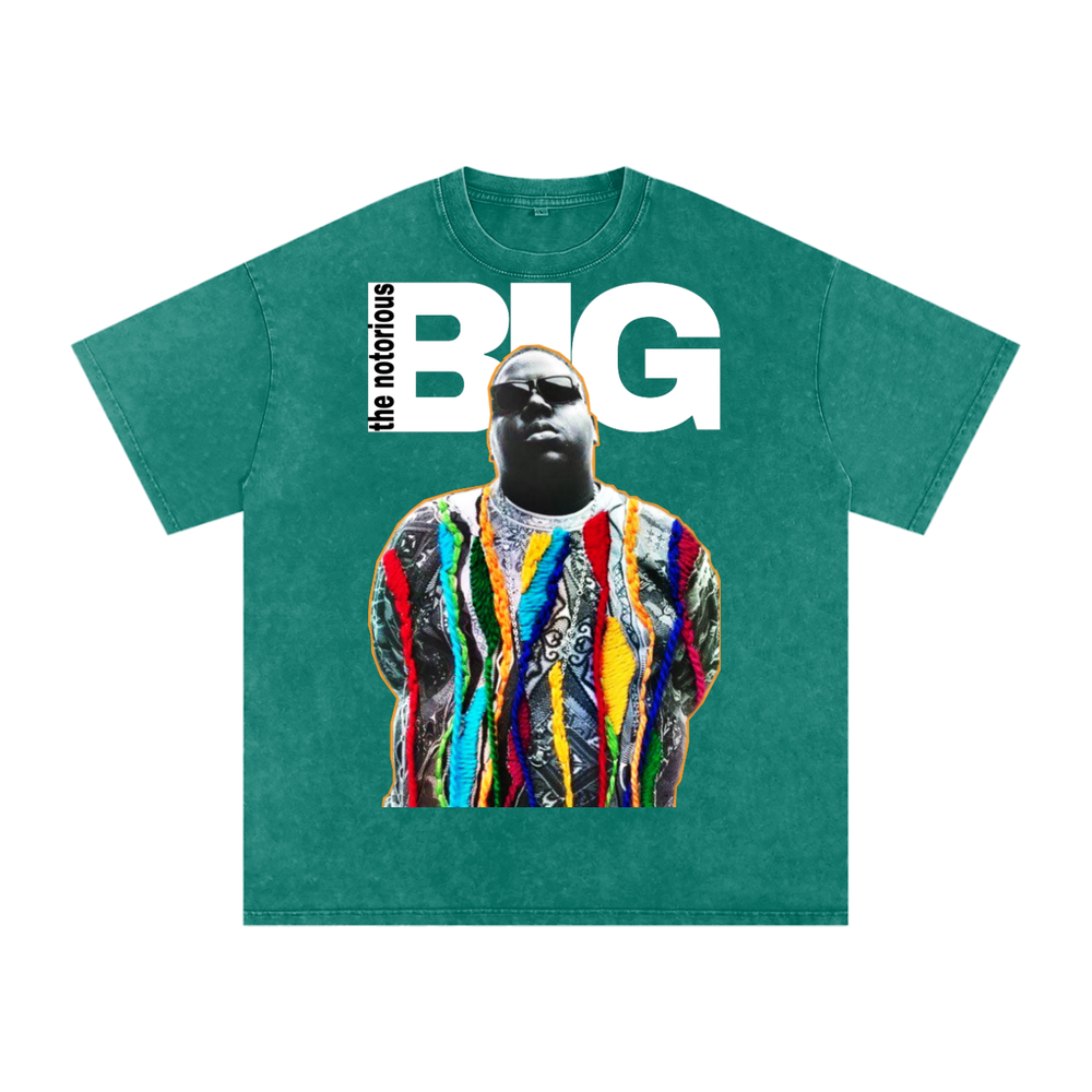 Biggie Acid Wash Oversize T-Shirt - 250 GSM