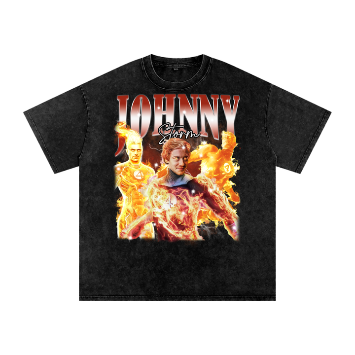 Fantastic Four Acid Wash Oversize T-Shirt