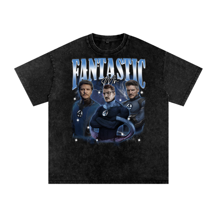 Fantastic Four Acid Wash Oversize T-Shirt