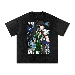 Eve Stellar Blade Acid Wash Oversize T-Shirt