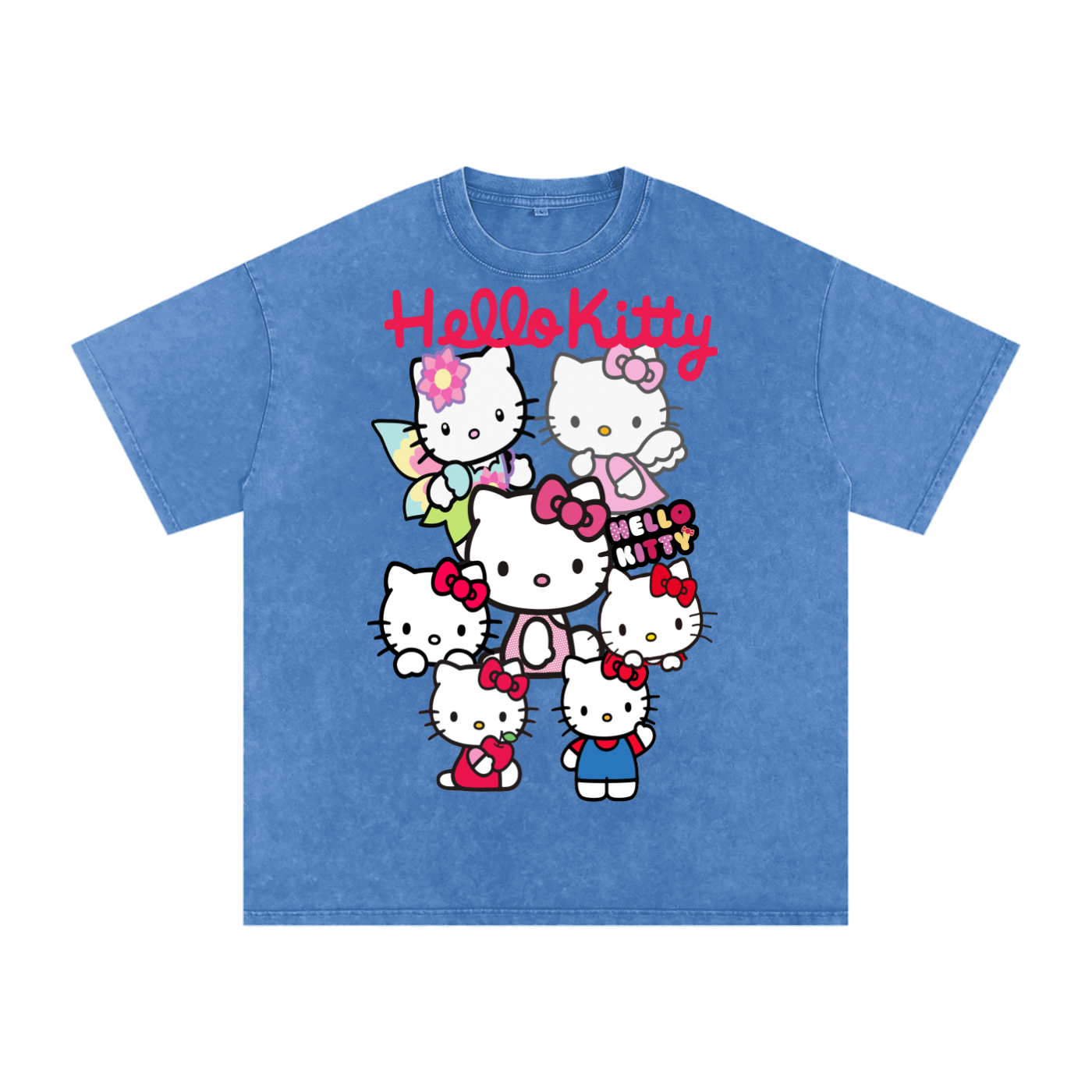 Hello Kitty Acid Wash Oversize T-Shirt