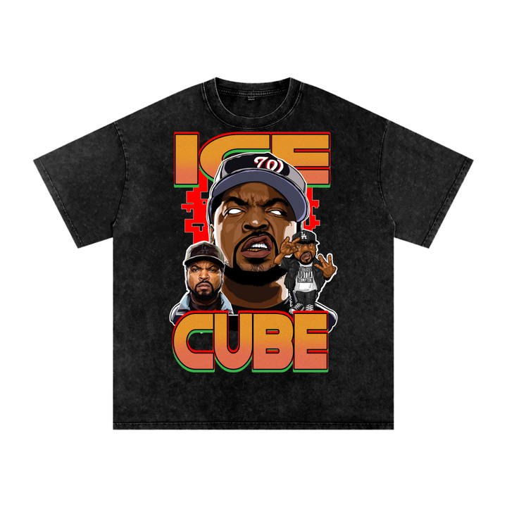 Ice Cube Acid Wash Oversize T-Shirt