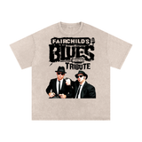 Blues Brothers Acid Wash Oversize T-Shirt