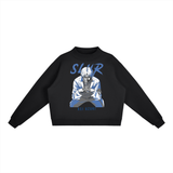 Slur Sakamoto Days Essential Fleece Mid-Neck Crew Sweatshirt