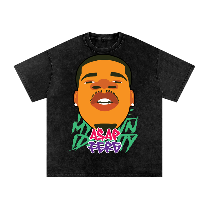 Asap Ferg Acid Wash Oversize T-Shirt
