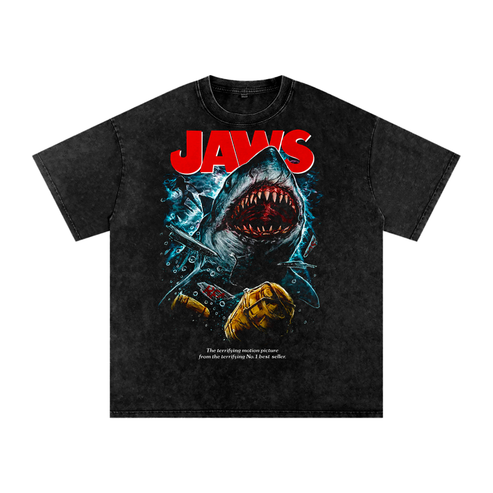 Jaws Acid Wash Oversize T-Shirt