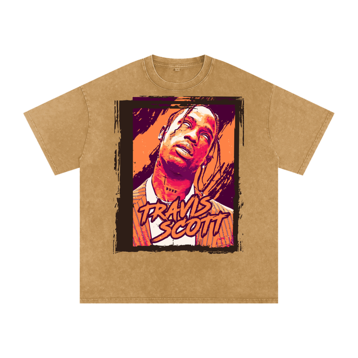 Travis Scott Acid Wash Oversize T-Shirt