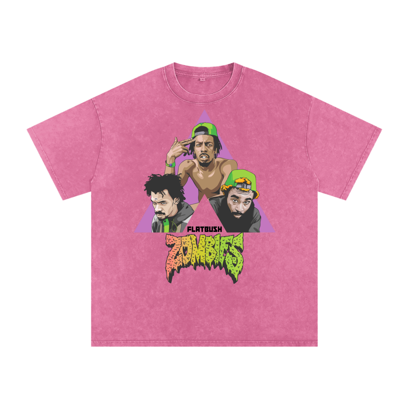 Flatbush Zombie Acid Wash Oversize T-Shirt