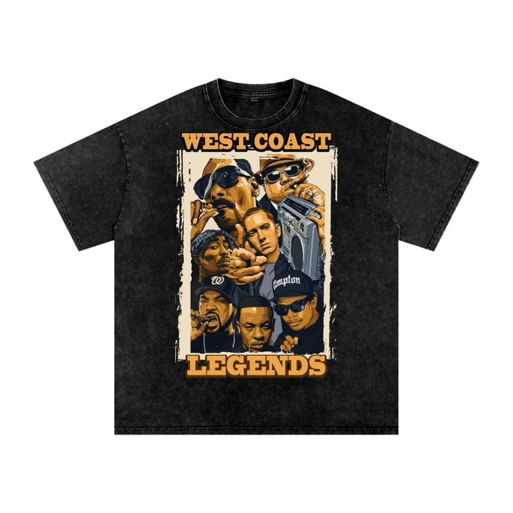 West Coast Legends Acid Wash Oversize T-Shirt