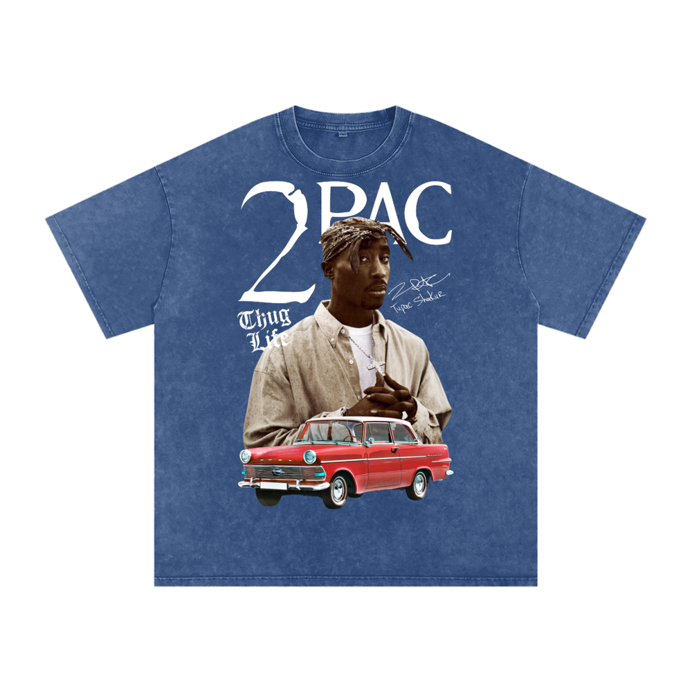 Tupac Shakur Acid Wash Oversize T-Shirt