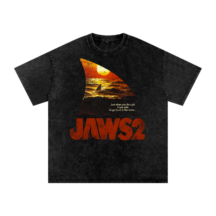 Jaws Acid Wash Oversize T-Shirt