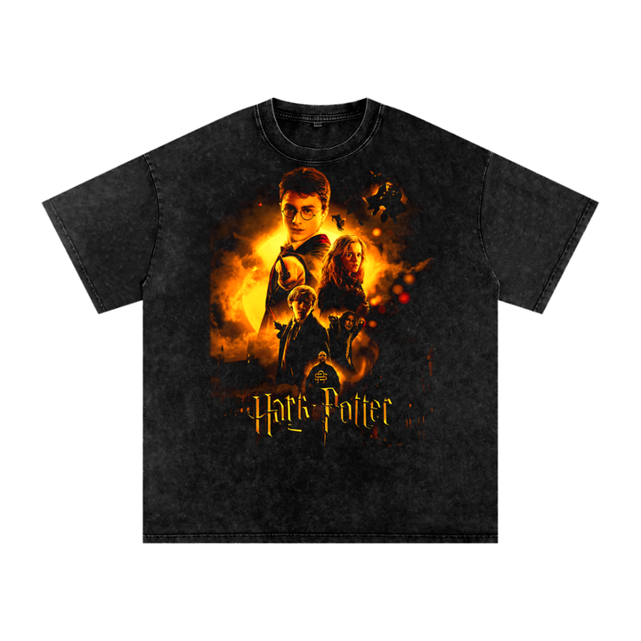 Harry Potter Acid Wash Oversize T-Shirt
