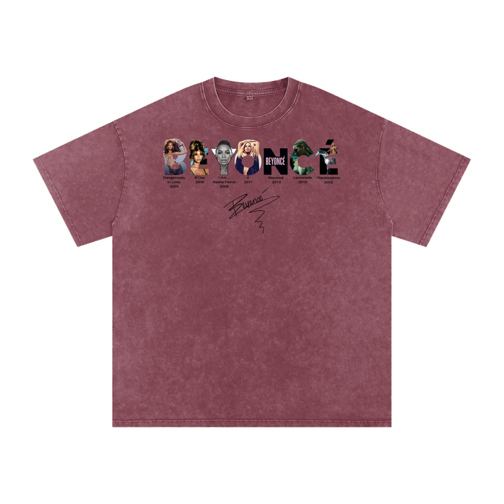 Beyonce Cowboy Carter Acid Wash Oversize T-Shirt