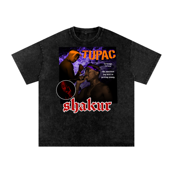 Tupac Shakur Acid Wash Oversize T-Shirt