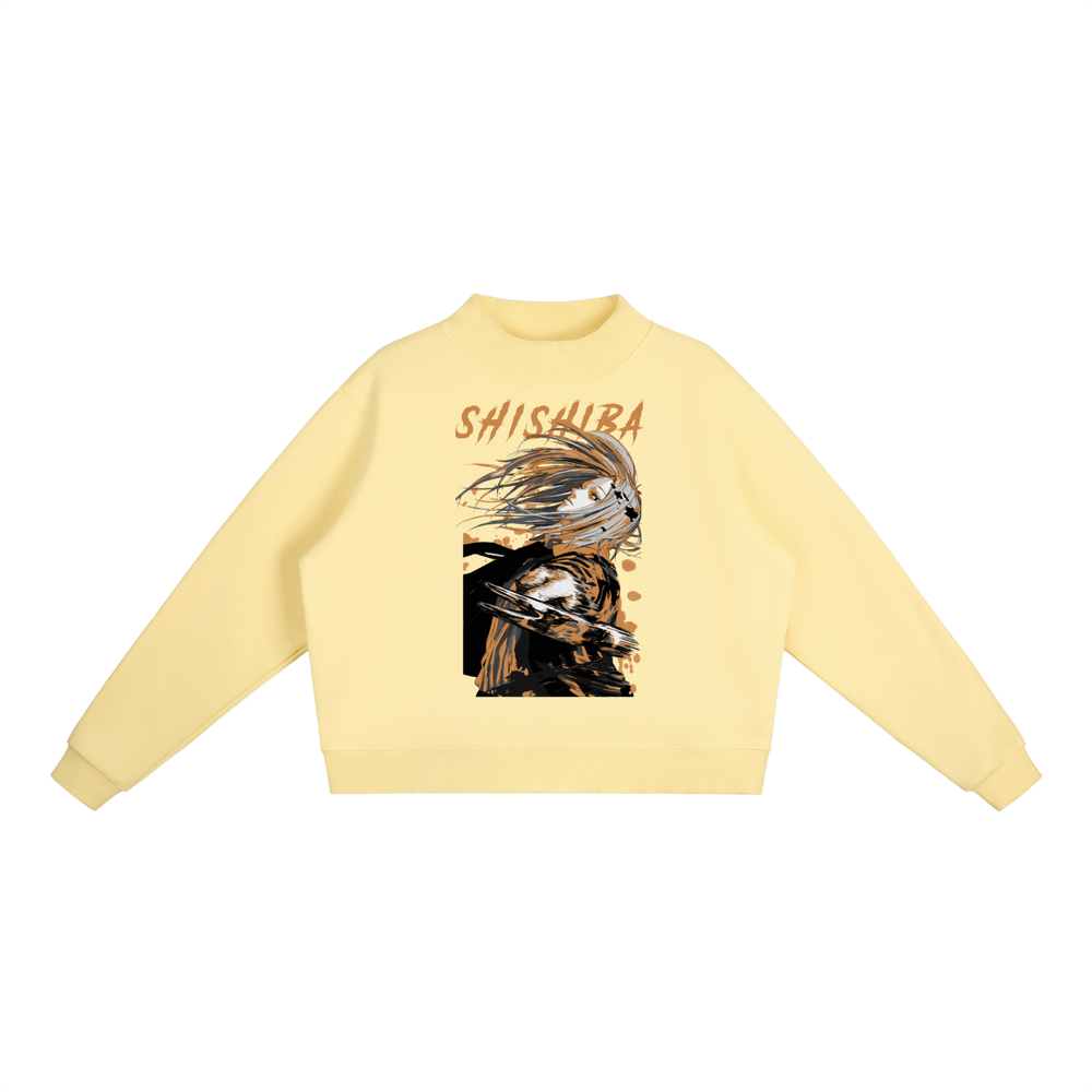 Shishiba Sakamoto Days Essential Fleece Mid-Neck Crew Sweatshirt