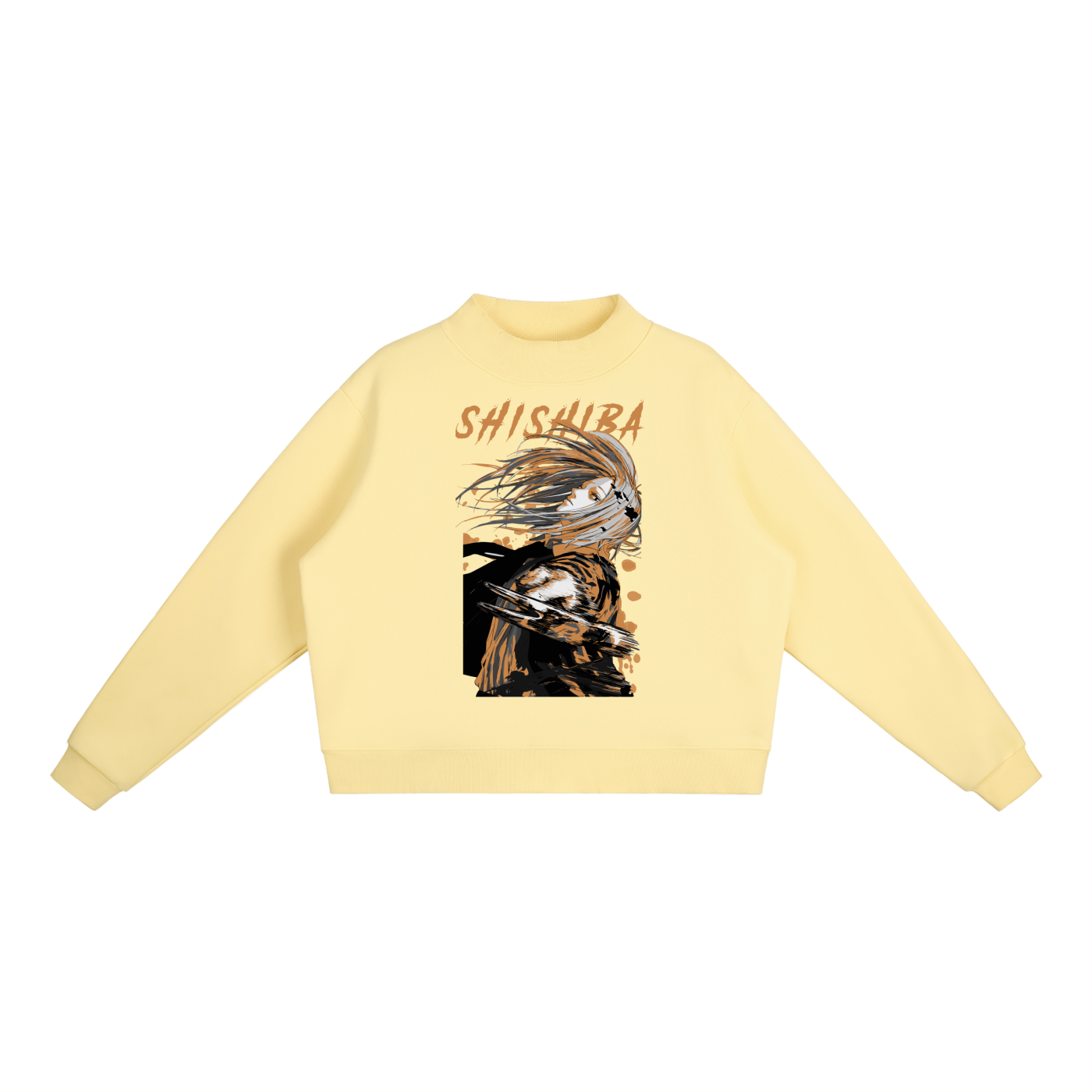 Shishiba Sakamoto Days Essential Fleece Mid-Neck Crew Sweatshirt