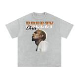 Chris Brown Breezy Bowl Acid Wash Oversize T-Shirt