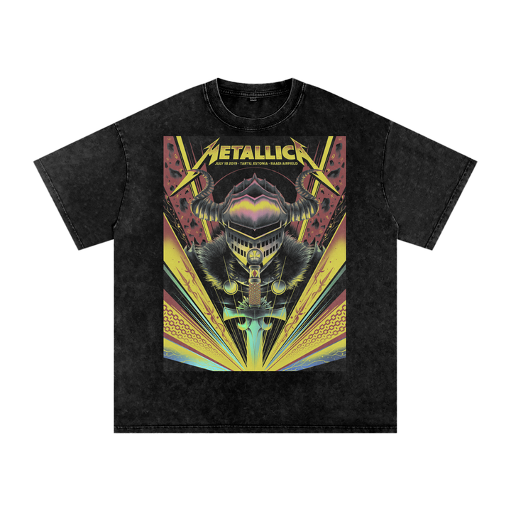 Metallica Acid Wash Oversize T-Shirt