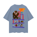 Donkey Kong x Dragon ball Oversize Deep Drop Shoulder Tee