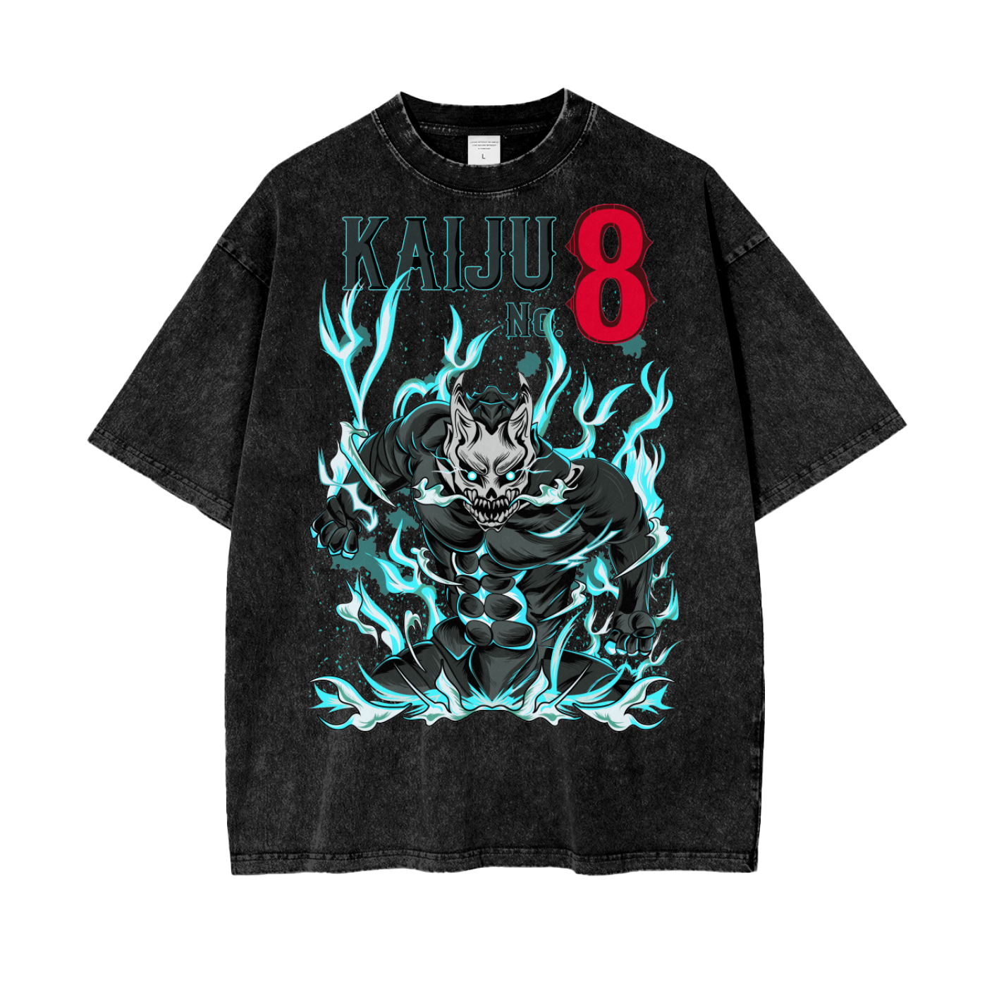 Kafka Kaiju No 8 Oversize Snow Washed T-Shirt