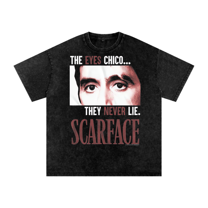 Scarface Acid Wash Oversize T-Shirt