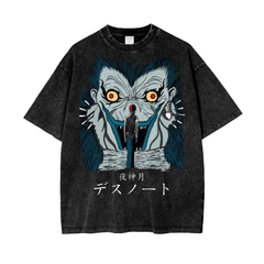 Ryuk Death note Acid Wash Oversize T-Shirt