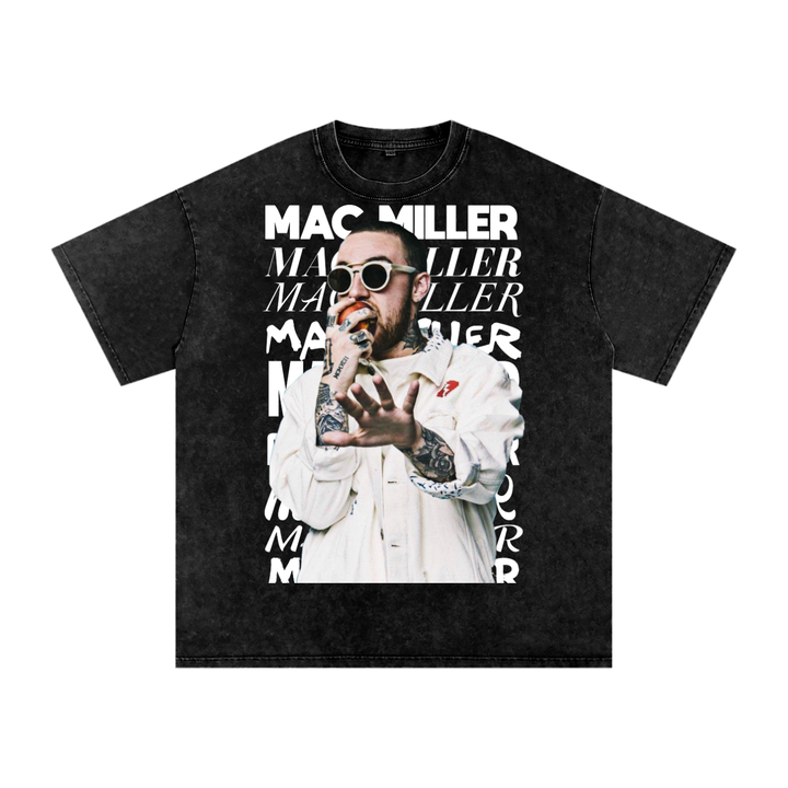 Mac Miller Acid Wash Oversize T-Shirt