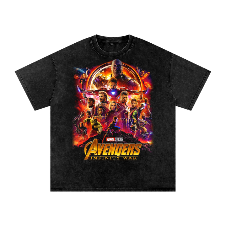 Avengers Acid Wash Oversize T-Shirt