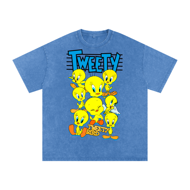 Tweety Acid Wash Oversize T-Shirt