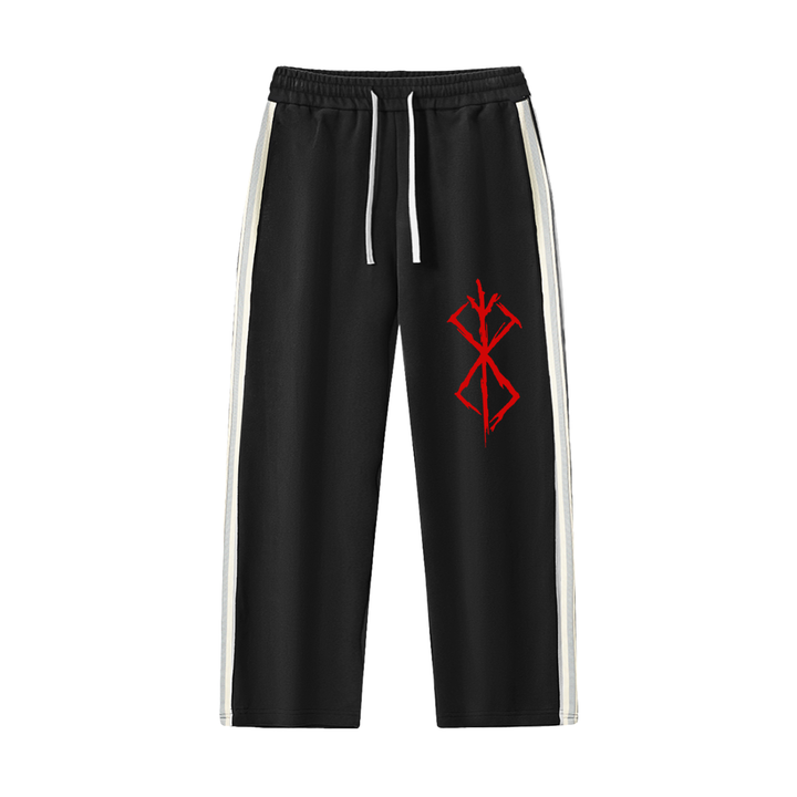Berserk Contrast Side-Stripe Straight-Leg  Pants