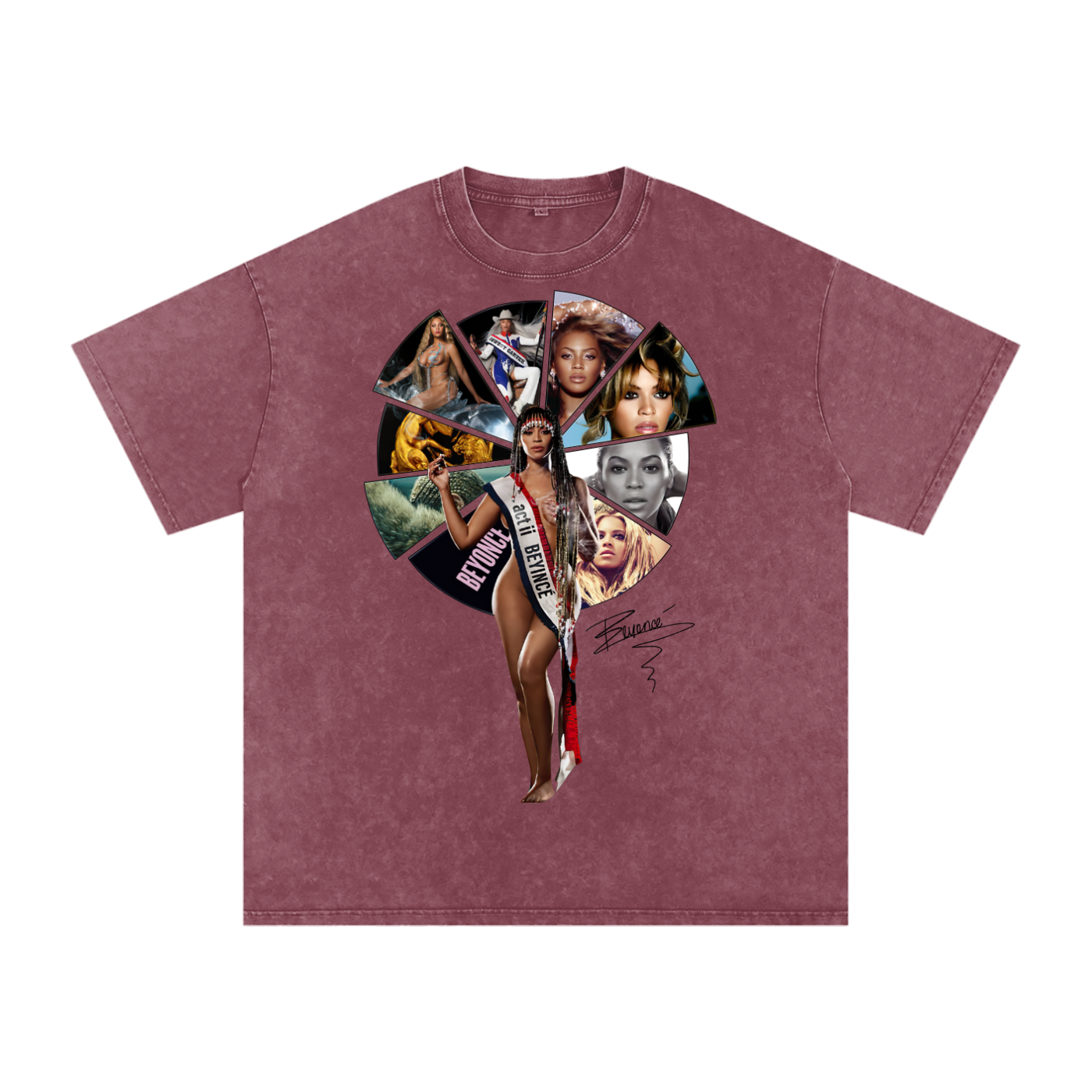 Beyonce Cowboy Carter Acid Wash Oversize T-Shirt