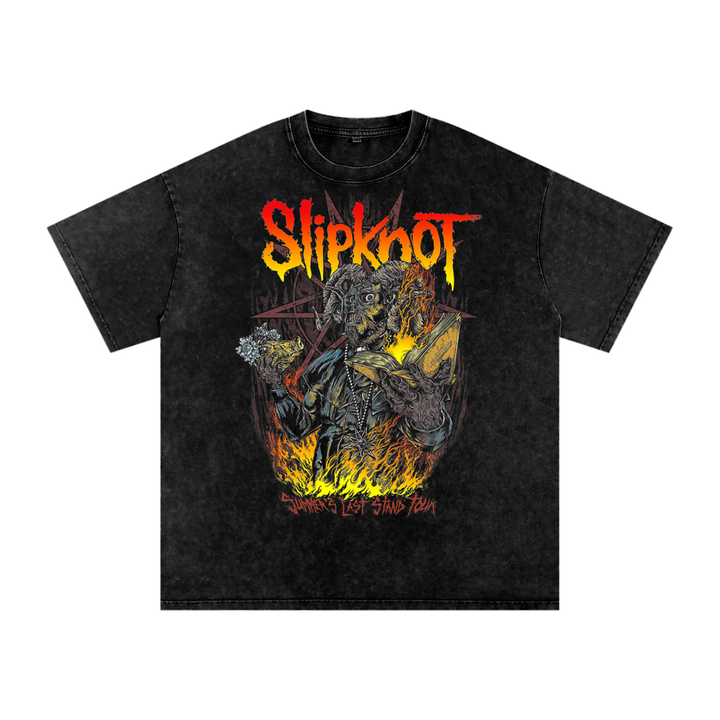Slipknot Acid Wash Oversize T-Shirt