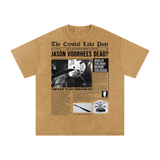 Jason Voorhees Acid Wash Oversize T-Shirt