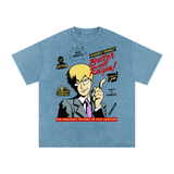 Reigen mob psycho 100 Acid Wash Oversize T-Shirt