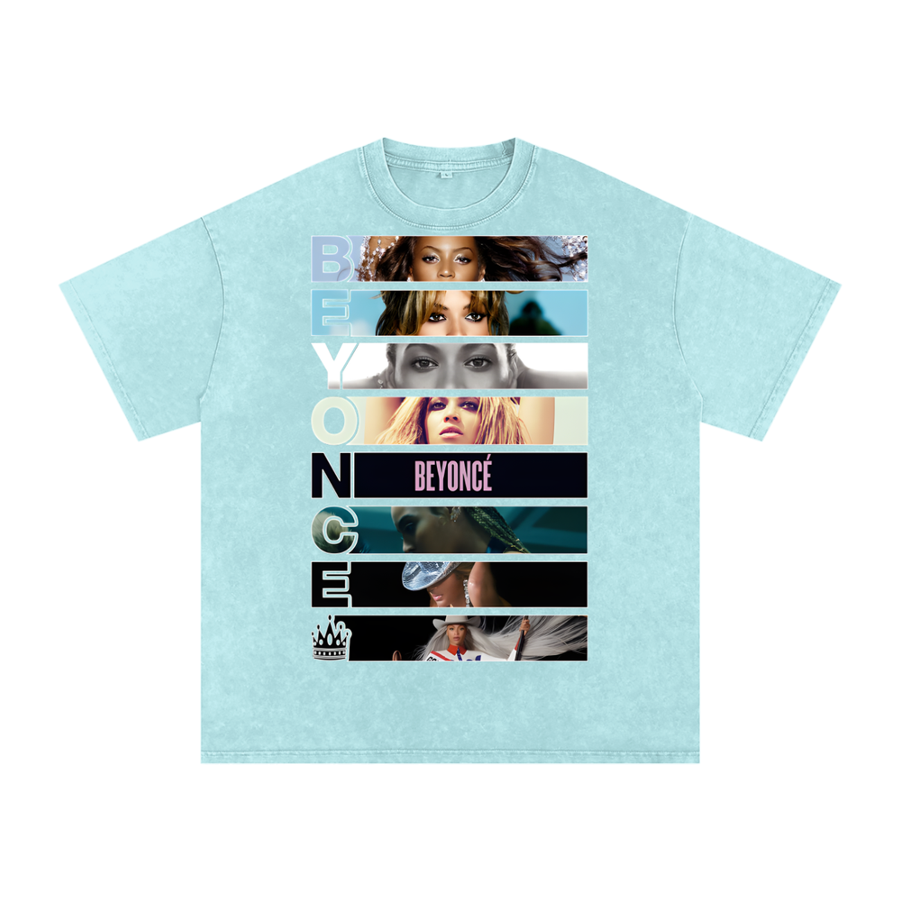 Beyonce Cowboy Carter Acid Wash Oversize T-Shirt
