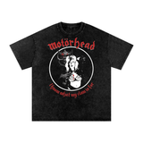 Motorhead Acid Wash Oversize T-Shirt