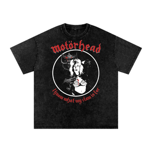 Motorhead Acid Wash Oversize T-Shirt