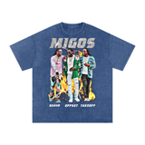 Migos Acid Wash Oversize T-Shirt