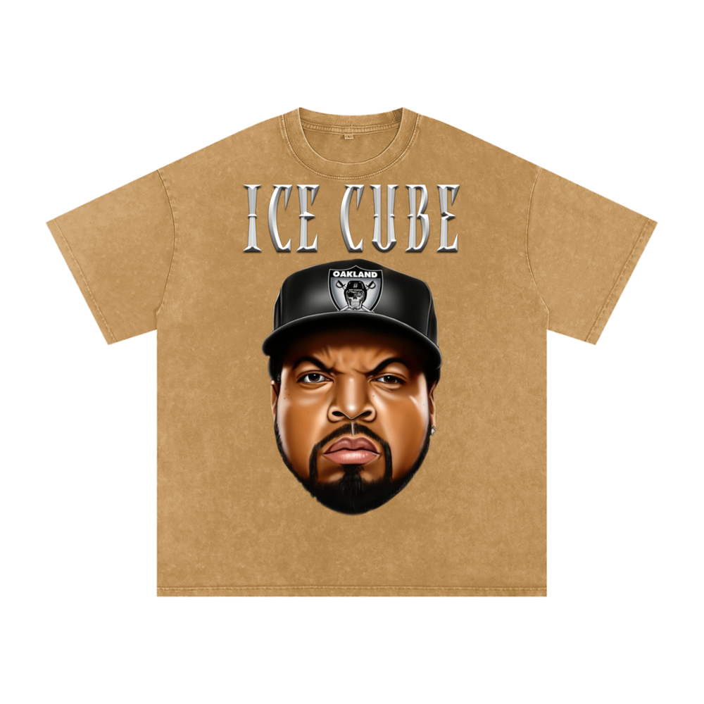 Ice Cube Acid Wash Oversize T-Shirt