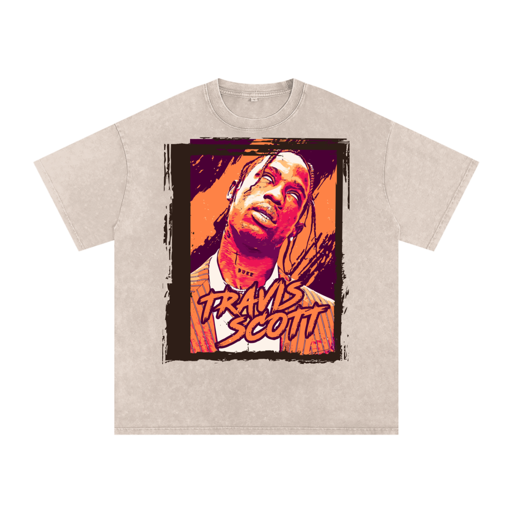 Travis Scott Acid Wash Oversize T-Shirt