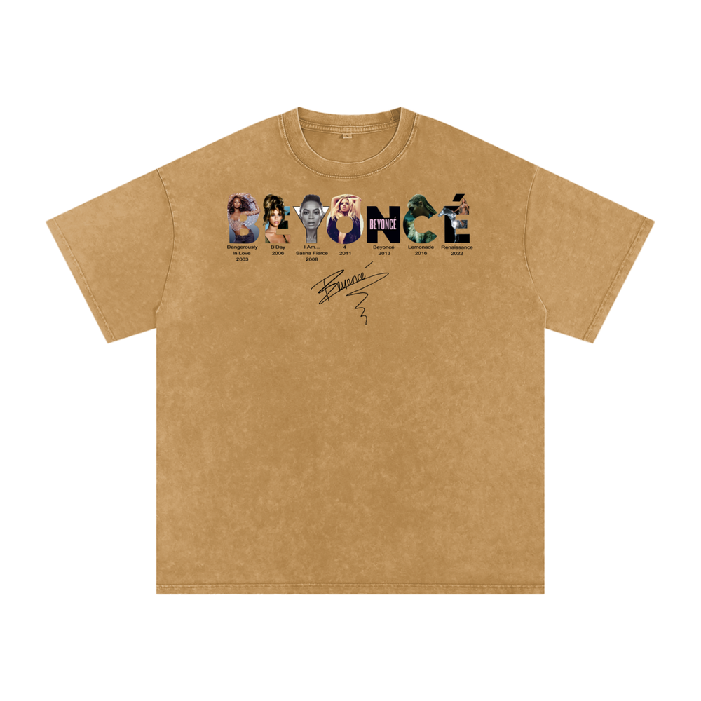 Beyonce Cowboy Carter Acid Wash Oversize T-Shirt