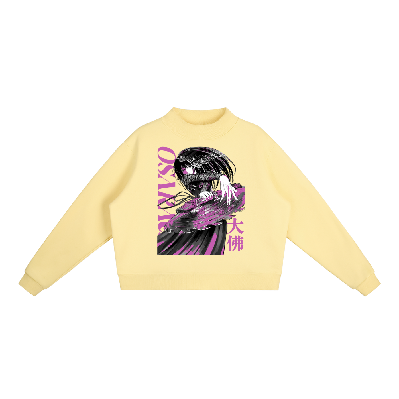 Osaragi Sakamoto Days Essential Fleece Mid-Neck Crew Sweatshirt