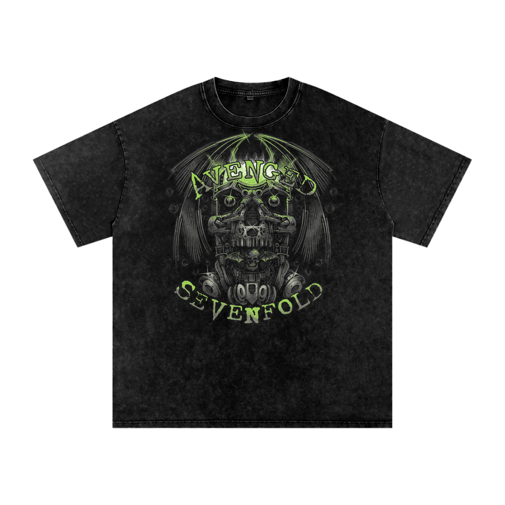 Avenged Sevenfold Acid Wash Oversize T-Shirt