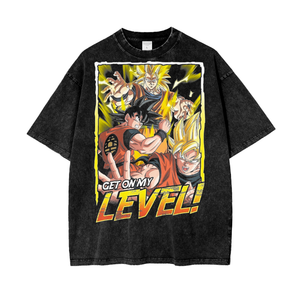 Goku Dragonball Oversize Snow Washed T-Shirt ODMPOD