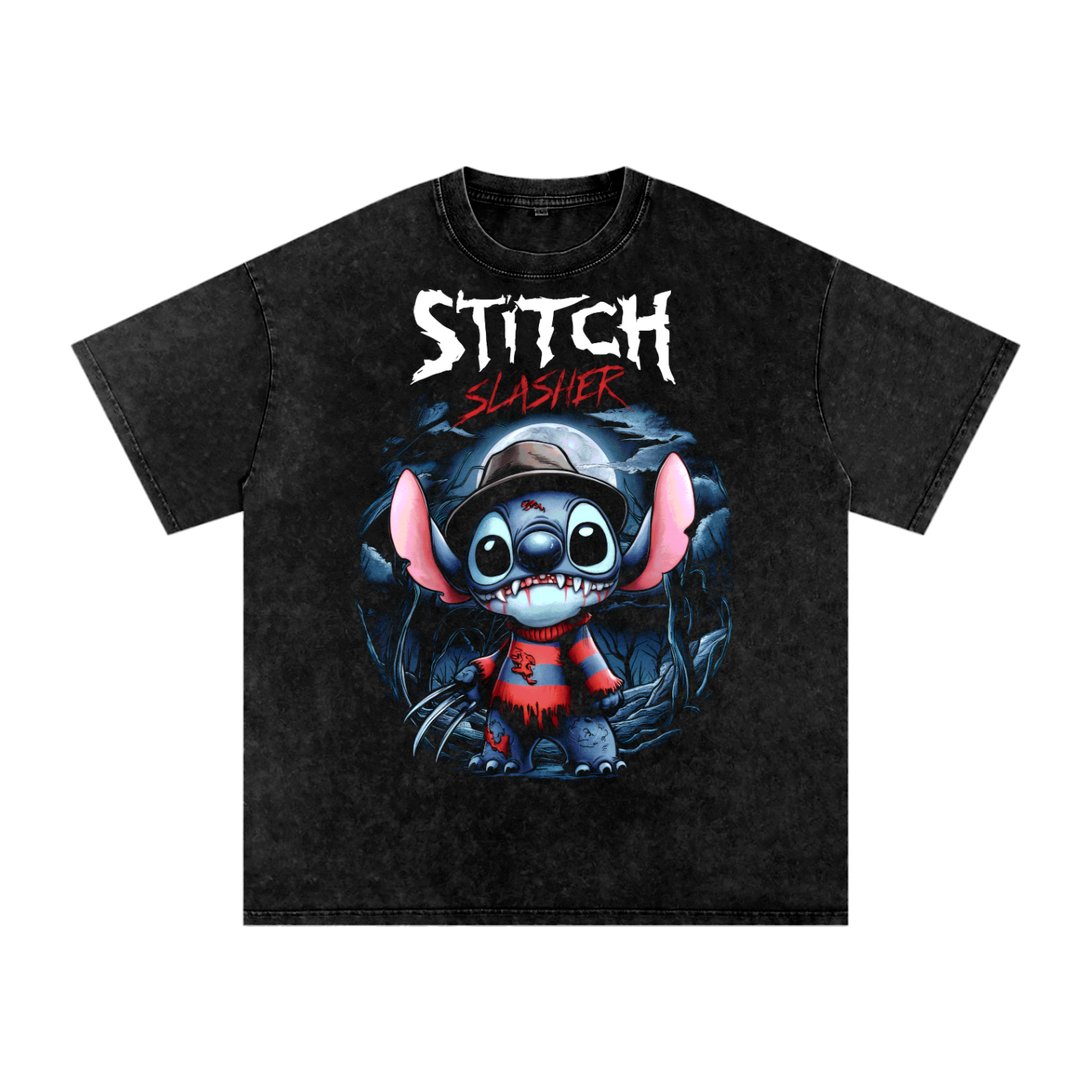 Stitch Acid Wash Oversize T-Shirt