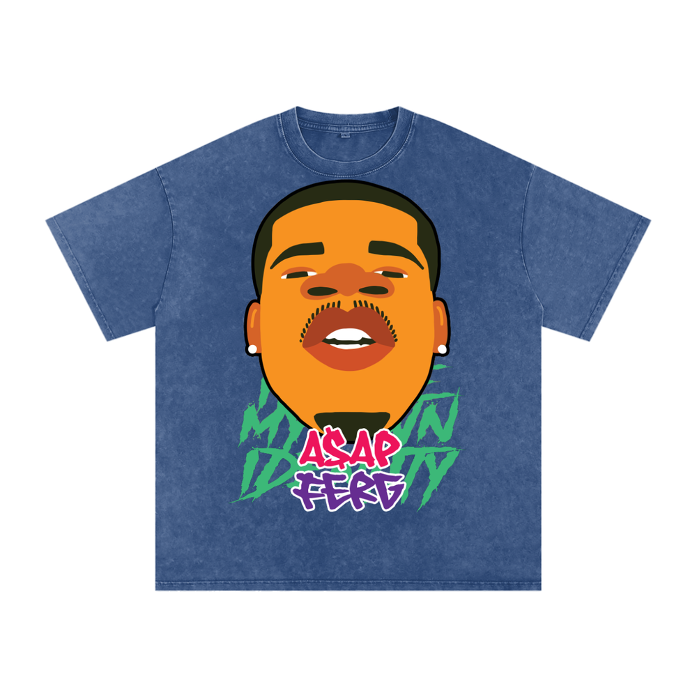 Asap Ferg Acid Wash Oversize T-Shirt