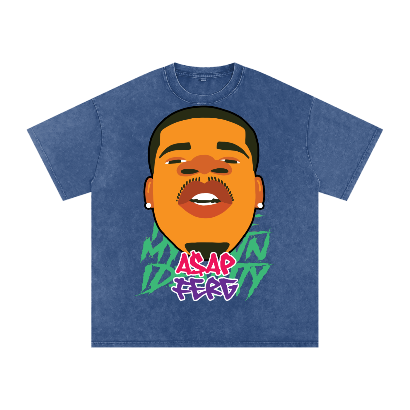 Asap Ferg Acid Wash Oversize T-Shirt